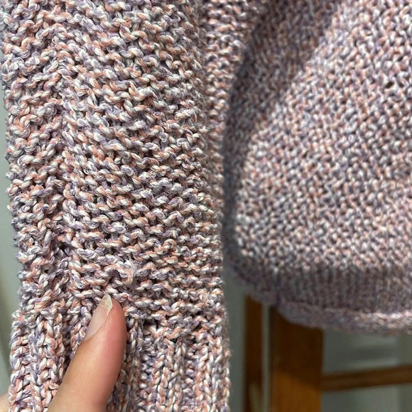 NWT!! St. John - Marled Foil Crewneck Sweater - Purple - Size Small - Picture 5 of 9